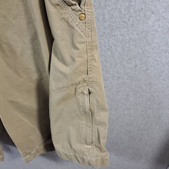 Kühl Mens Cargo Shorts 38 Tan Cotton/Nylon Outdoor Khaki 10.5" Inseam Flat Front - Picture 11 of 15